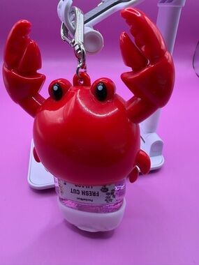 Crab Hand Sanitizer Keychain